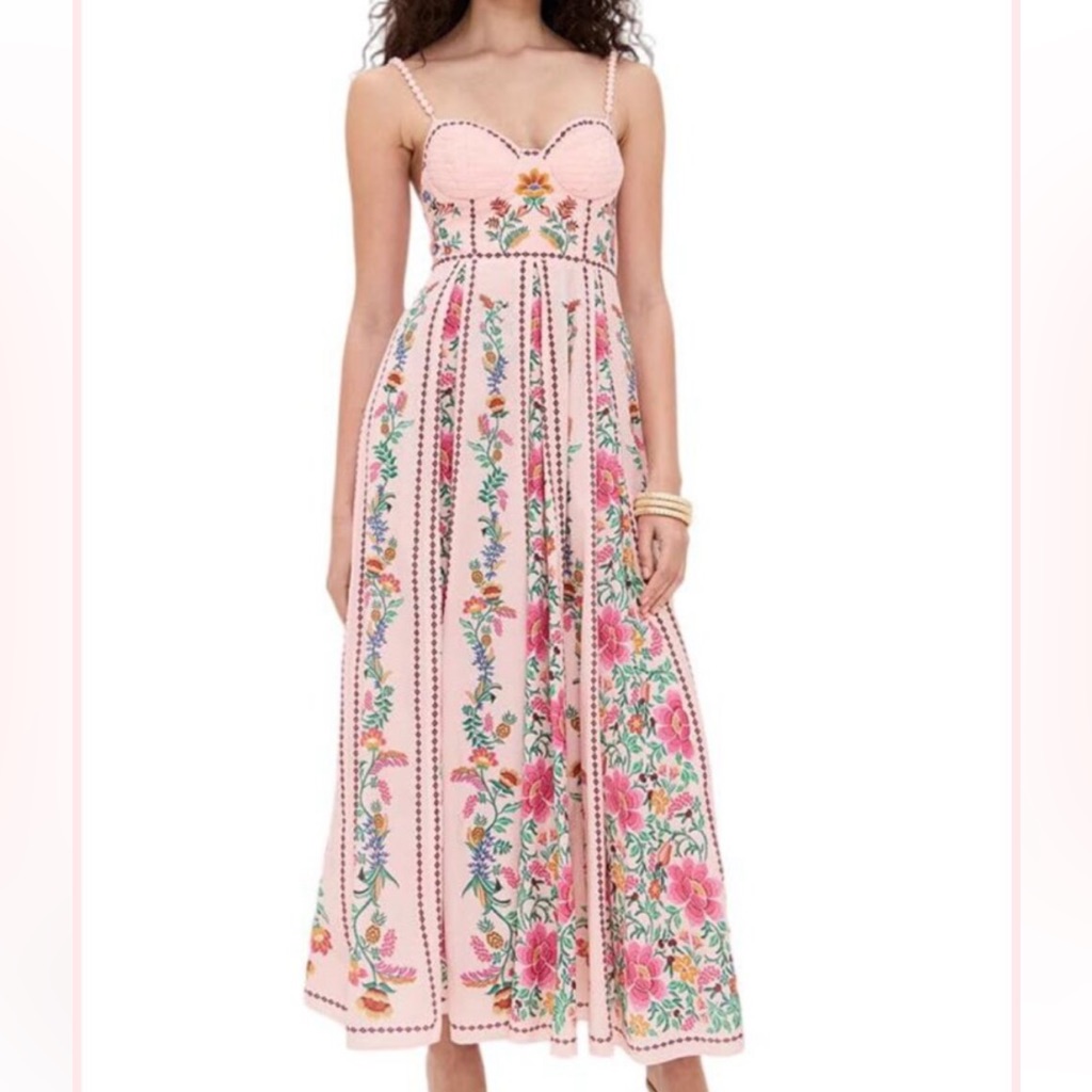 Beautiful Pink Farm Rio Dress! Only Worn Once
